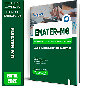 Apostila EMATER MG 2026 - Assistente Administrativo 2
