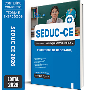 Apostila SEDUC CE 2026 - Professor de Geografia