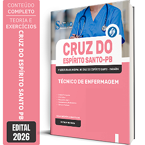 Apostila Prefeitura de Cruz do Espírito Santo PB 2026 - Técnico de Enfermagem