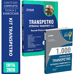 Kit Apostila Transpetro 2026 - Segundo Oficial de Náutica (2ON) + Livro 1000 Questões - Conhecimentos Gerais