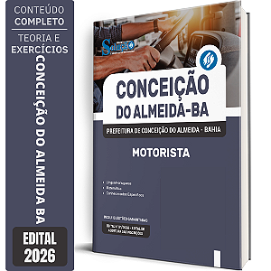 Apostila Prefeitura de Conceição do Almeida BA 2026 - Motorista