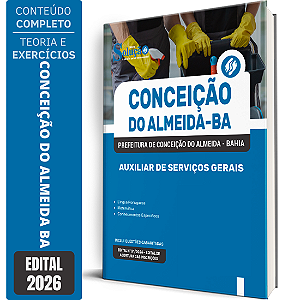 Apostila Prefeitura de Conceição do Almeida BA 2026 - Auxiliar de Serviços Gerais