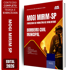 Apostila Prefeitura de Mogi Mirim SP 2026 - Bombeiro Civil Municipal
