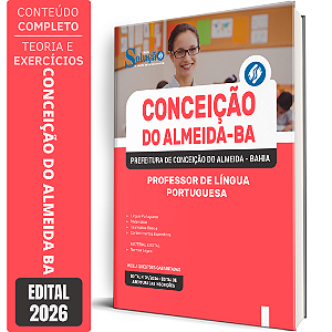 Apostila Prefeitura de Conceição do Almeida BA 2026 - Professor de Língua Portuguesa