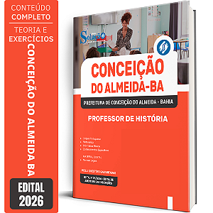 Apostila Prefeitura de Conceição do Almeida BA 2026 - Professor de História