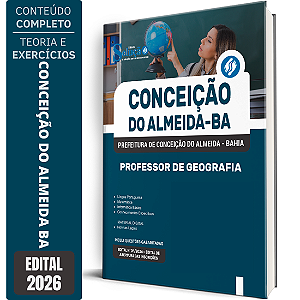 Apostila Prefeitura de Conceição do Almeida BA 2026 - Professor de Geografia