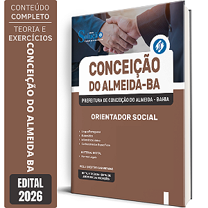 Apostila Prefeitura de Conceição do Almeida BA 2026 - Orientador Social