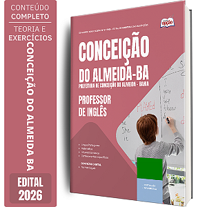 Apostila Prefeitura de Conceição do Almeida BA 2026 - Professor de Inglês
