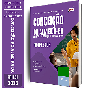 Apostila Prefeitura de Conceição do Almeida BA 2026 - Professor