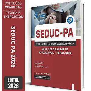 Apostila SEDUC PA 2026 Analista de Suporte Educacional - Psicologia