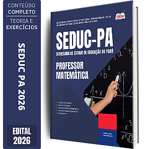 Apostila SEDUC PA 2026 - Professor Matemática