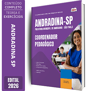 Apostila Prefeitura de Andradina SP 2026 - Coordenador Pedagógico