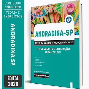 Apostila Prefeitura de Andradina SP 2026 - Professor de Educação Infantil - PEI