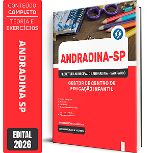Apostila Prefeitura de Andradina SP 2026 - Gestor de Centro de Educação Infantil