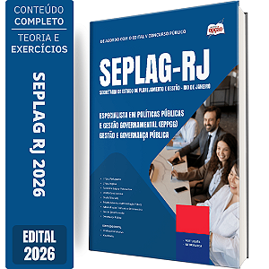 Apostila SEPLAG RJ 2026 Especialista em Políticas Públicas e Gestão Governamental (EPPGG) - Gestão e Governança Pública