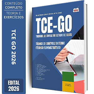 Apostila TCE GO 2026 Técnico de Controle Externo - Especialidade: Técnico Administrativo
