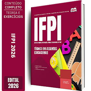 Apostila IFPI 2026 Técnico Administrativo em Educação - Técnico em Assuntos Educacionais