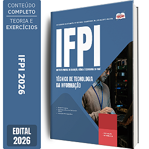 Apostila IFPI 2026 Técnico Administrativo em Educação - Técnico de Tecnologia da Informação