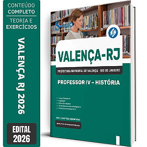 Apostila Prefeitura de Valença RJ 2026 Professor 4 - História