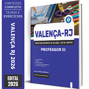 Apostila Prefeitura de Valença RJ 2026 - Professor 3