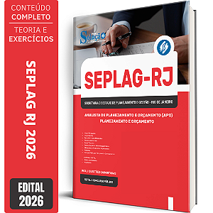 Apostila SEPLAG RJ 2026 Analista de Planejamento e Orçamento (APO) - Planejamento e Orçamento