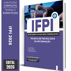 Apostila IFPI 2026 Técnico Administrativo em Educação - Técnico de Tecnologia da Informação
