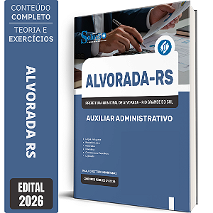 Apostila Prefeitura de Alvorada RS 2026 - Auxiliar Administrativo