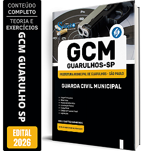 Apostila Prefeitura de Guarulhos SP 2026 GCM - Guarda Civil Municipal
