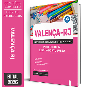 Apostila Prefeitura de Valença RJ 2026 - Professor 4 Língua Portuguesa