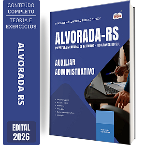 Apostila Alvorada RS 2026 - Auxiliar Administrativo