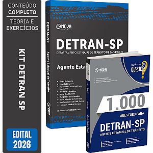KIT DETRAN SP 2026 - Apostila Agente Estadual de Trânsito + 1000 Questões