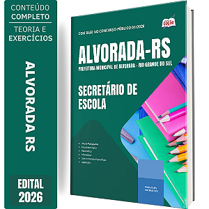 Apostila Prefeitura de Alvorada RS 2026 - Secretário de Escola