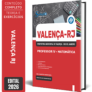 Apostila Prefeitura de Valença RJ 2026 - Professor 4 Matemática