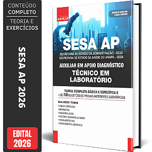 Apostilas SESA AP 2026 - Técnico em Laboratório