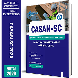Apostila CASAN 2026 - Agente Administrativo Operacional