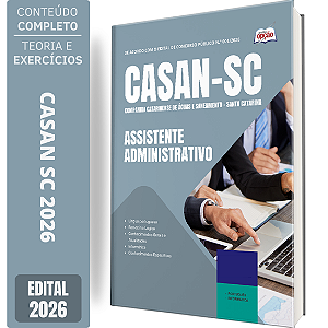 Apostila CASAN 2026 - Assistente Administrativo