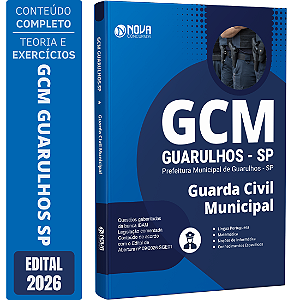 Apostila Prefeitura de Guarulhos SP 2026 GCM - Guarda Civil Municipal