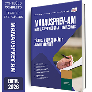 Apostila MANAUSPREV 2026 Técnico Previdenciário - Administrativa