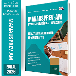 Apostila MANAUSPREV 2026 Analista Previdenciário - Administrativa