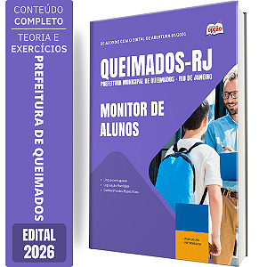 Apostila Prefeitura de Queimados RJ 2026 - Monitor de Alunos