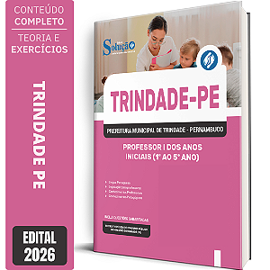 Apostila Prefeitura de Trindade PE 2026 - Professor 1 dos Anos Iniciais (1 ao 5 ano)