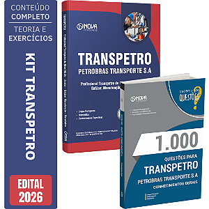 Kit Apostila Transpetro 2026 Manutenção - Mecânica + Livro 1000 Questões - Conhecimentos Gerais