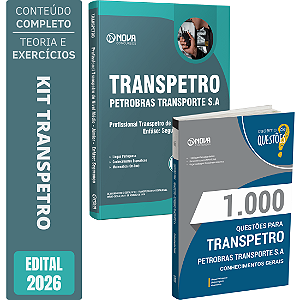 Kit Apostila Transpetro 2026 - Segurança + Livro 1000 Questões - Conhecimentos Gerais