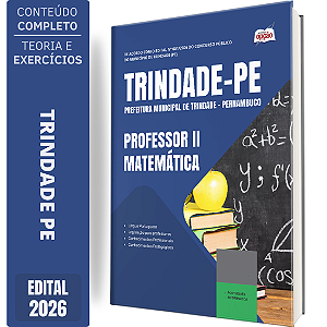 Apostila Prefeitura de Trindade PE 2026 Professor 2 - Matemática