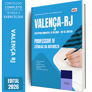 Apostila Prefeitura de Valença RJ 2026 Professor 4 - Ciências da Natureza
