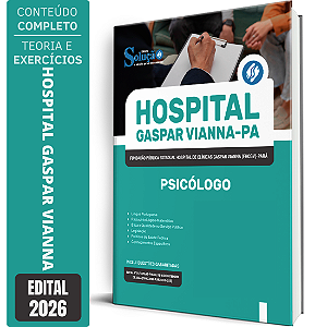 Apostila Hospital Gaspar Vianna PA 2026 - Psicólogo