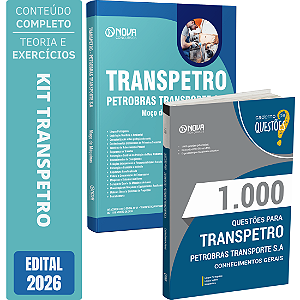 Kit Apostila Transpetro 2026 Moço de Máquinas (MOM) + Livro 1000 Questões - Conhecimentos Gerais