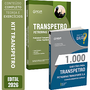 Kit Apostila Transpetro 2026 Nível Médio - Júnior + Livro 1000 Questões - Conhecimentos Gerais