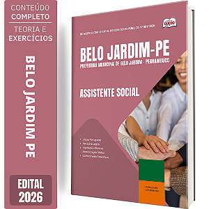 Apostila Prefeitura de Belo Jardim PE 2026 - Assistente Social