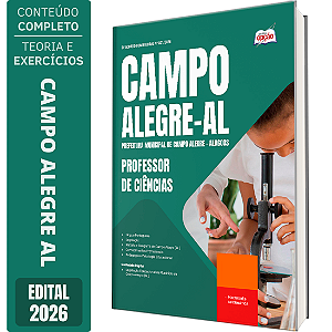 Apostila Prefeitura de Campo Alegre AL 2026 - Professor de Ciências